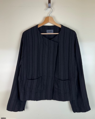 Oska black wool avant - wool, garde