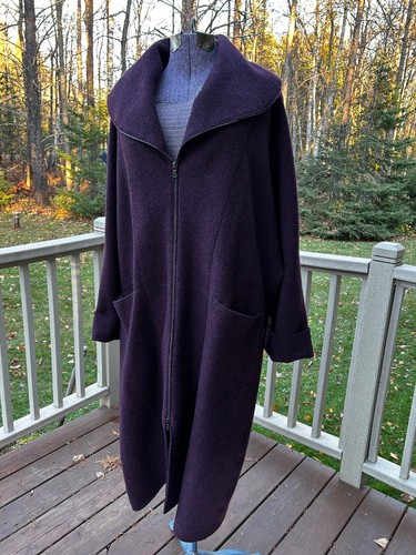 Oska boiled wool zip coat - oska,