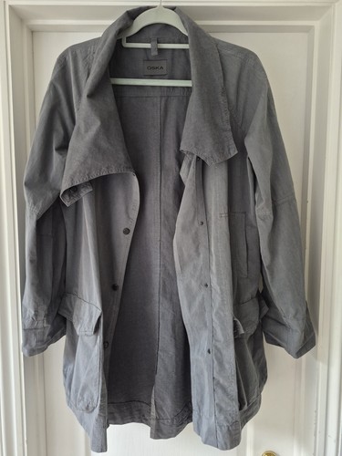Oska grey cotton jacket mid - grey,