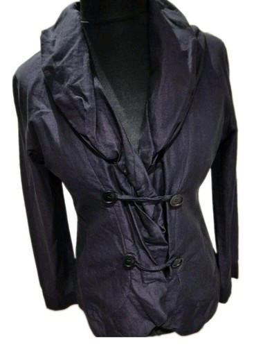 Oska purple cotton jacket coat - purple,