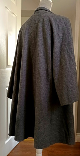 Oska grey wool - wool, mid-length