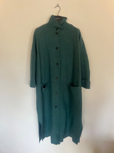 Oska boiled wool coat - coat, ocean