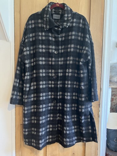 Oska coat wool mix black - oska,